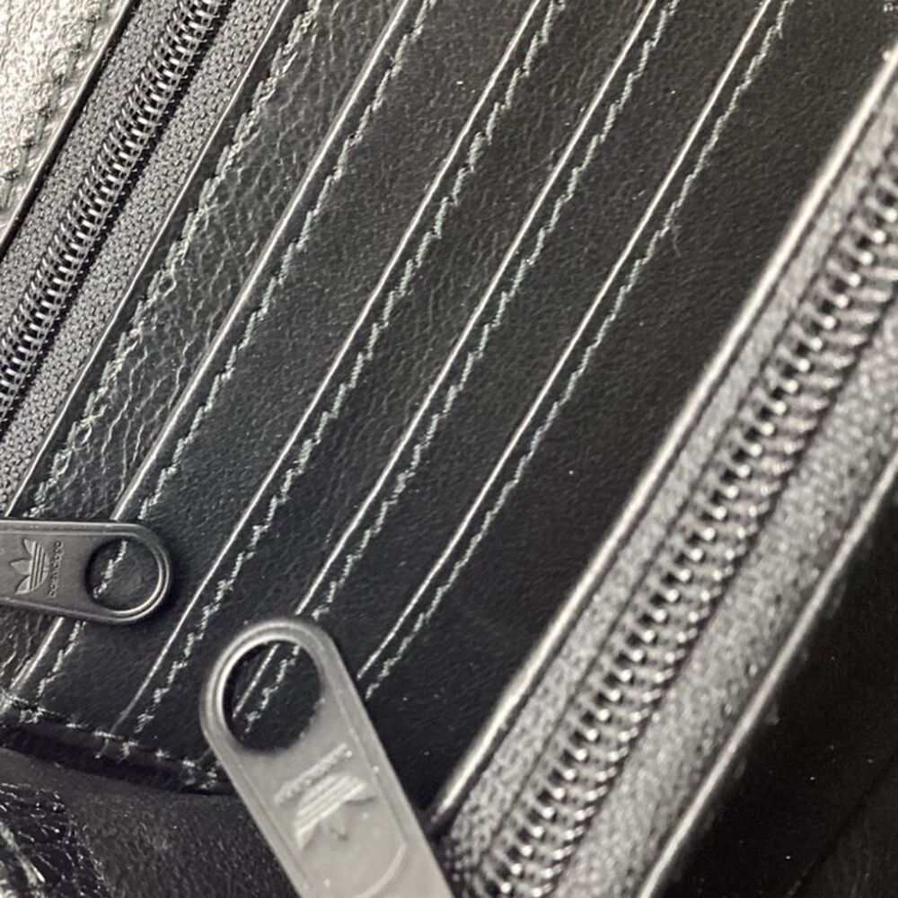 Balenciaga x Adidas Wallet On Strap in Black Leather - Picture 11 of 12